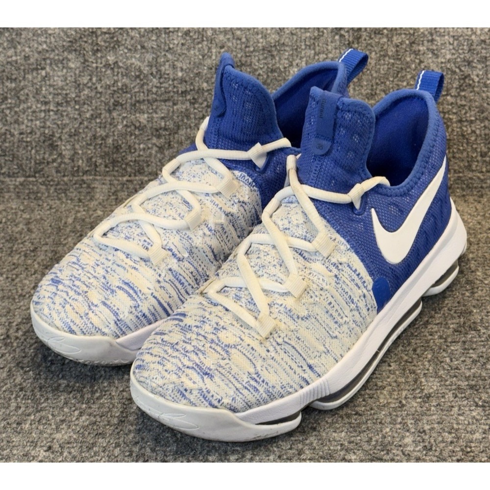 Nike KD 9 GS Kevin Durant Youth 6Y Blue White Basketball Shoes 855908-411